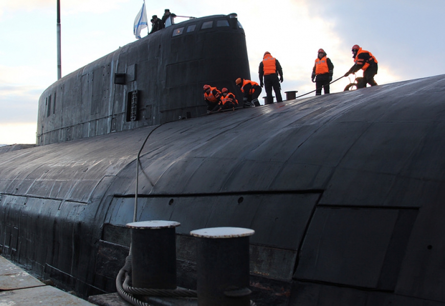 Russia’s advanced nuclear-powered sub takes part in naval parade rehearsal for first time  