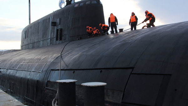 Russia’s advanced nuclear-powered sub takes part in naval parade rehearsal for first time  