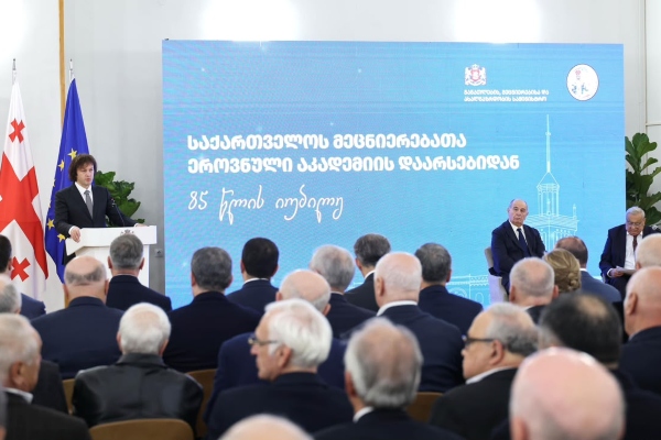 პრემიერ-მინისტრმა მეცნიერებათა ეროვნულ აკადემიას 85 წლის იუბილე მიულოცა