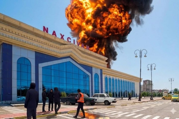 აზერბაიჯანის ტერიტორიაზე ირანული დრონის აფეთქების შედეგად ორი ადამიანი დაშავდა