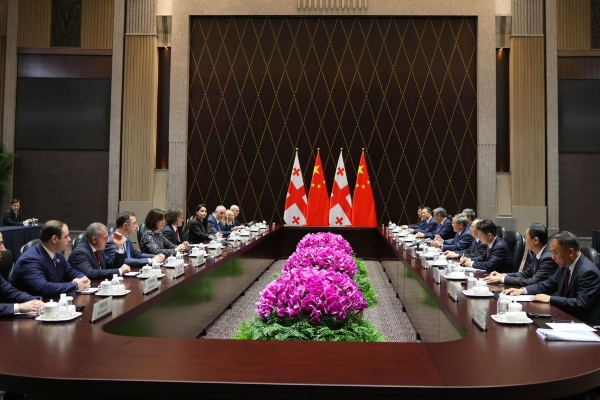 საქართველოს პრემიერ-მინისტრი ირაკლი კობახიძე ჩინეთის სახალხო რესპუბლიკის პრემიერს ლი ციანს შეხვდა