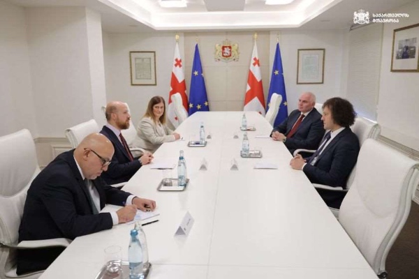 ირაკლი კობახიძე მსოფლიოს ეთნოსპორტის კონფედერაციის პრეზიდენტ ბილალ ერდოღანს შეხვდა