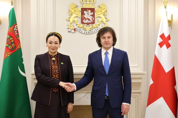 პრემიერ-მინისტრი თურქმენეთის მეჯლისის თავმჯდომარეს შეხვდა